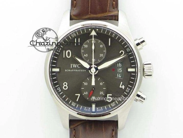 MIROTIME 0417 Portugieser Chrono  42 IW390406 RG ZF 1:1 Best Edition Blue Dial on Brown Leather Strap A Durable 7129